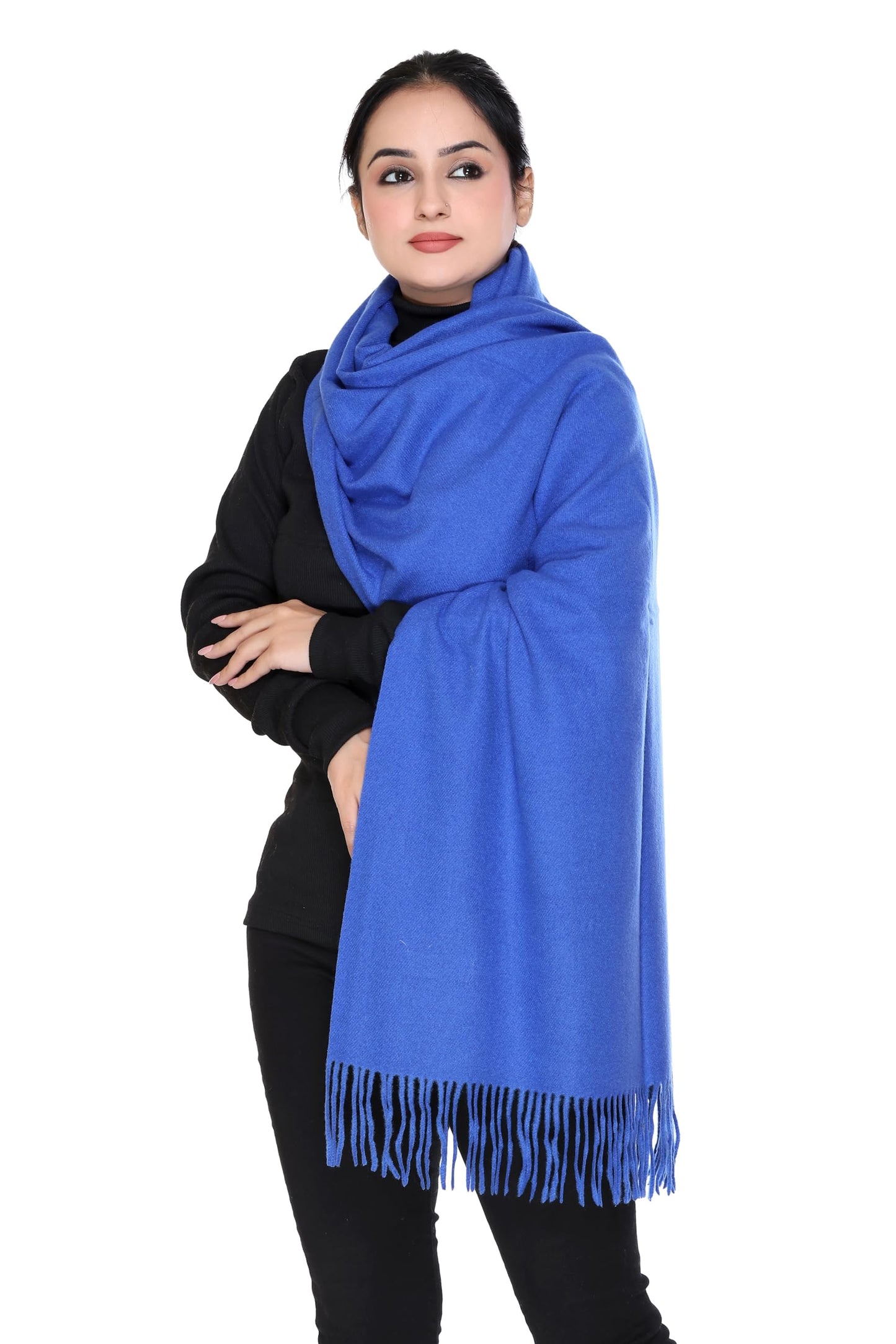 Women’s Cashmere Feel Scarf – Soft Pashmina Shawl & Wrap, Large, Lightweight & Warm, Elegant Winter Scarf for Travel, Weddings & Gifting
