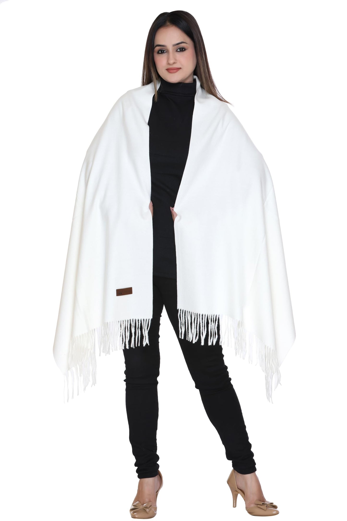 Women’s Cashmere Feel Scarf – Soft Pashmina Shawl & Wrap, Large, Lightweight & Warm, Elegant Winter Scarf for Travel, Weddings & Gifting