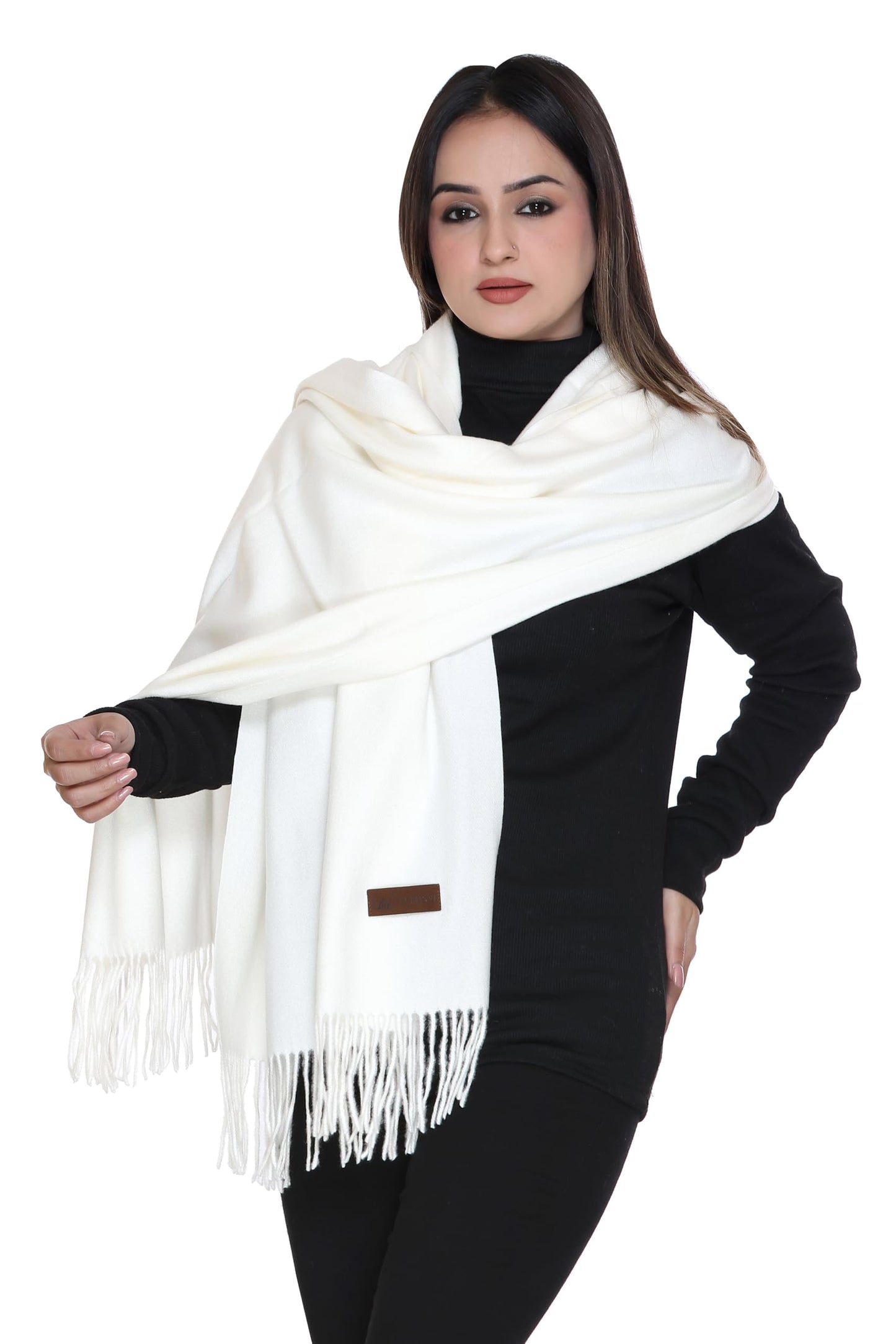 Women’s Cashmere Feel Scarf – Soft Pashmina Shawl & Wrap, Large, Lightweight & Warm, Elegant Winter Scarf for Travel, Weddings & Gifting