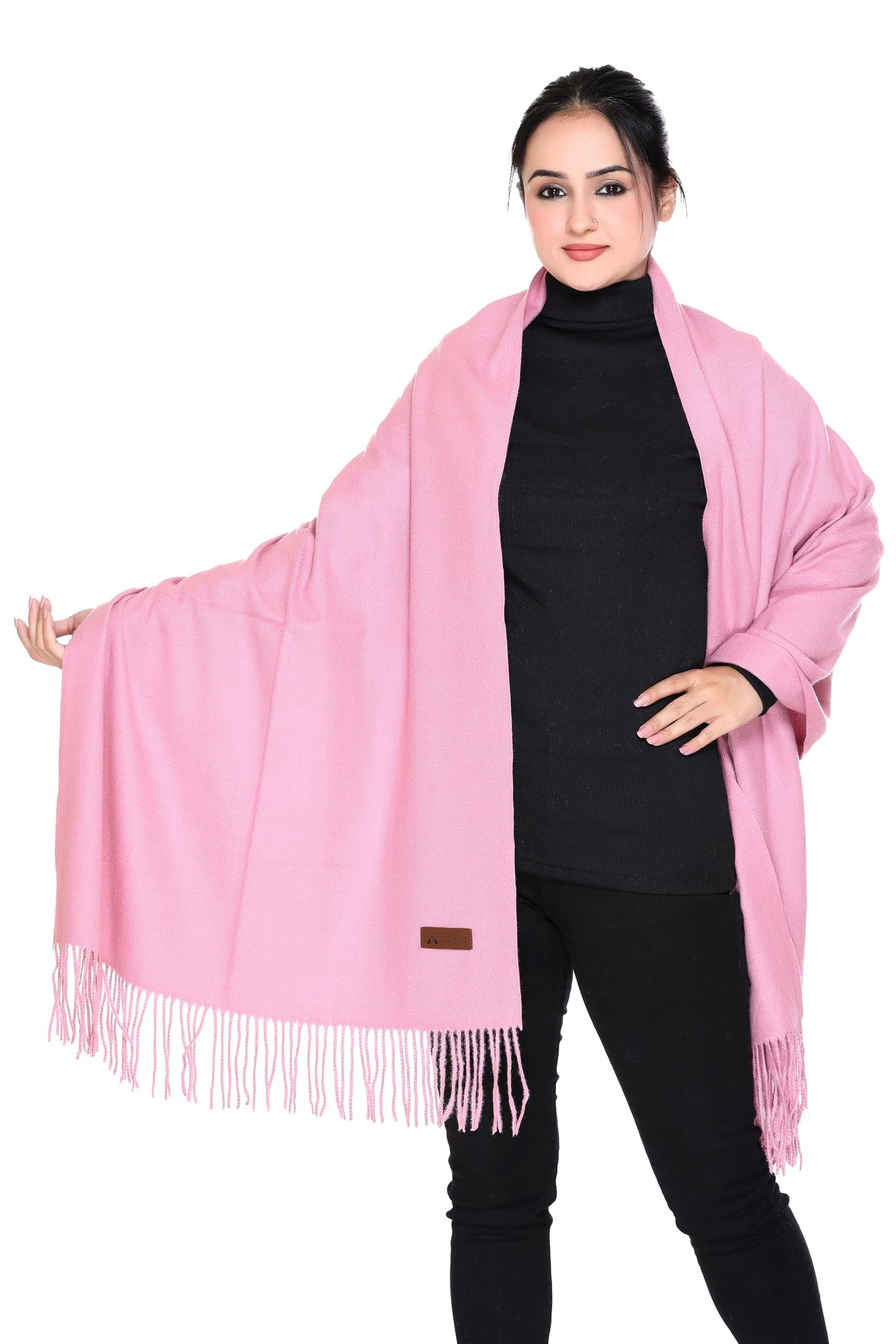 Women’s Cashmere Feel Scarf – Soft Pashmina Shawl & Wrap, Large, Lightweight & Warm, Elegant Winter Scarf for Travel, Weddings & Gifting