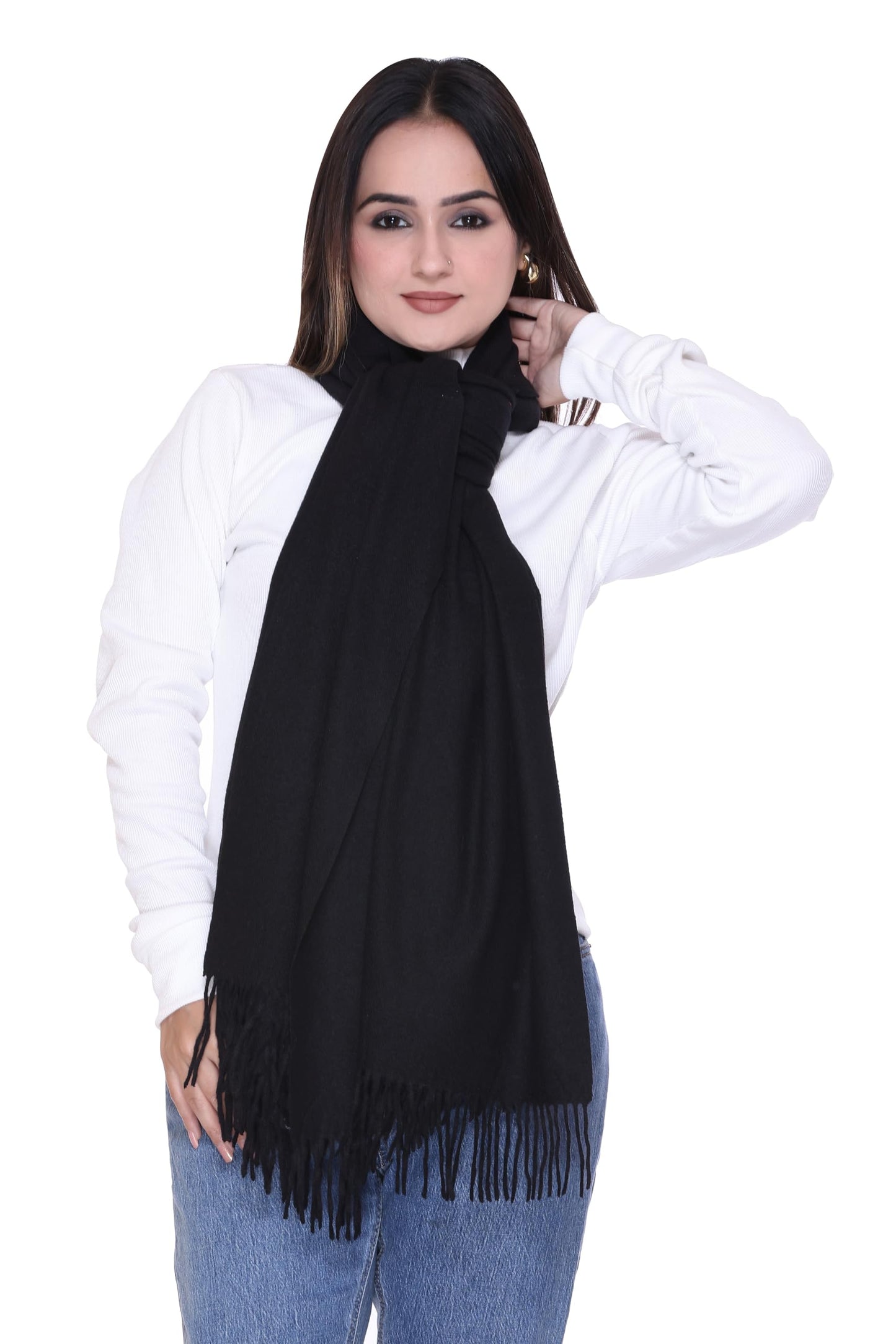 Women’s Cashmere Feel Scarf – Soft Pashmina Shawl & Wrap, Large, Lightweight & Warm, Elegant Winter Scarf for Travel, Weddings & Gifting
