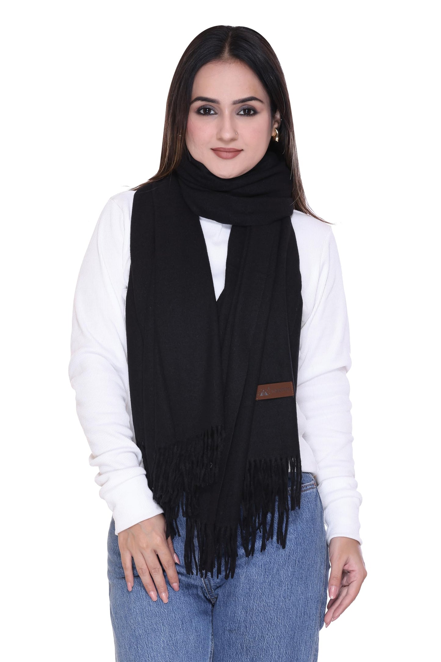 Women’s Cashmere Feel Scarf – Soft Pashmina Shawl & Wrap, Large, Lightweight & Warm, Elegant Winter Scarf for Travel, Weddings & Gifting