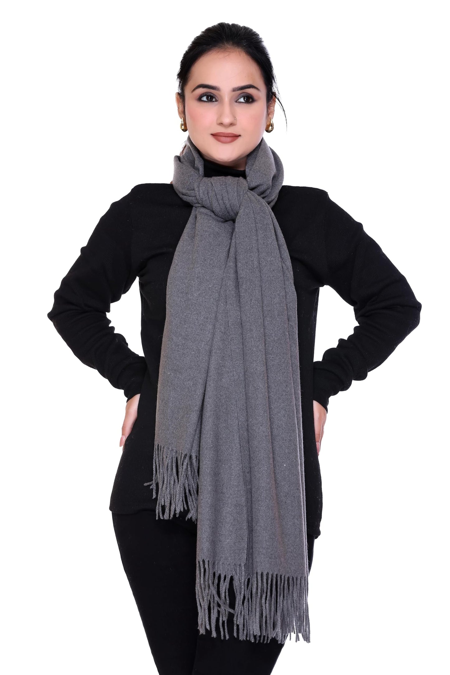 Women’s Cashmere Feel Scarf – Soft Pashmina Shawl & Wrap, Large, Lightweight & Warm, Elegant Winter Scarf for Travel, Weddings & Gifting