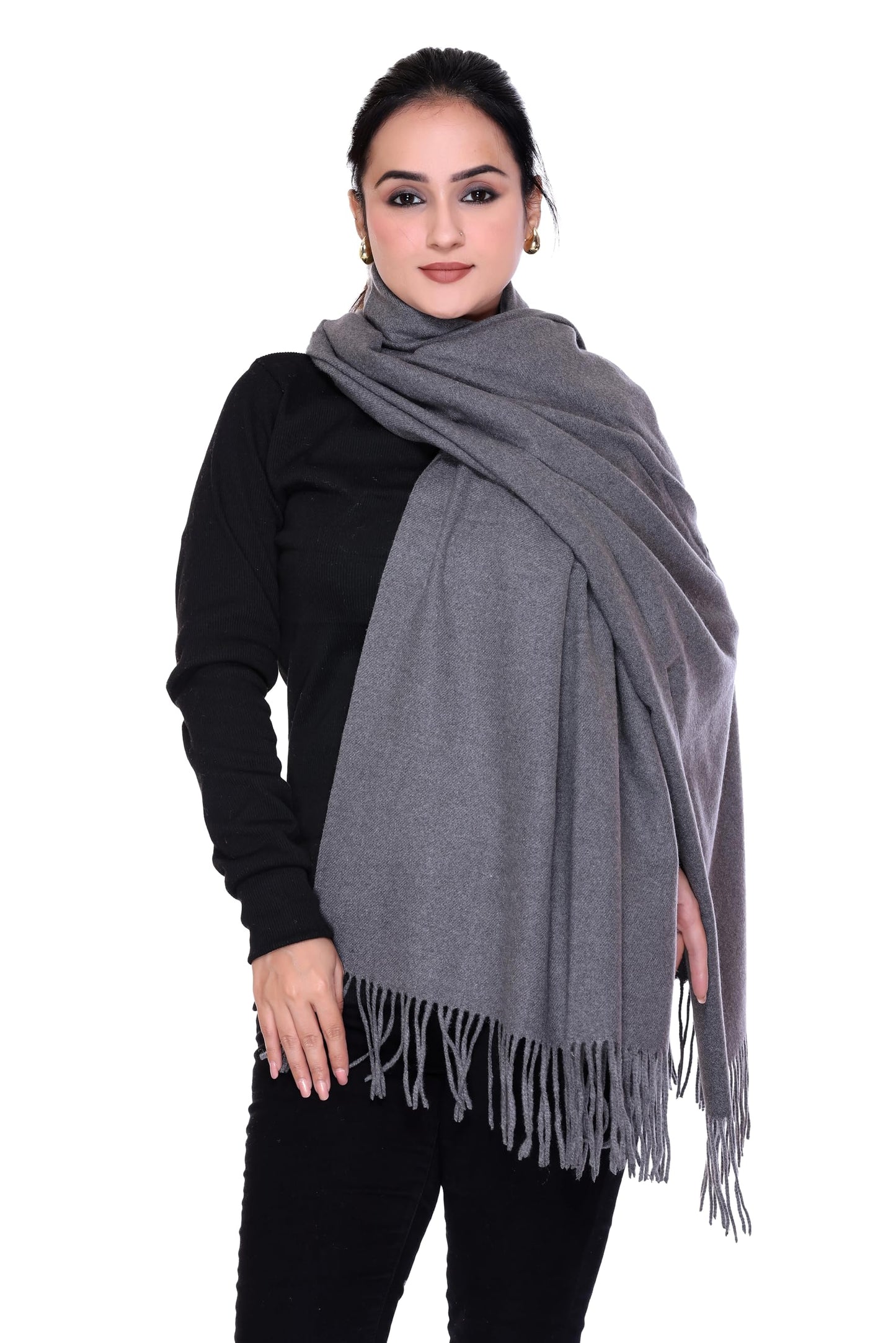 Women’s Cashmere Feel Scarf – Soft Pashmina Shawl & Wrap, Large, Lightweight & Warm, Elegant Winter Scarf for Travel, Weddings & Gifting