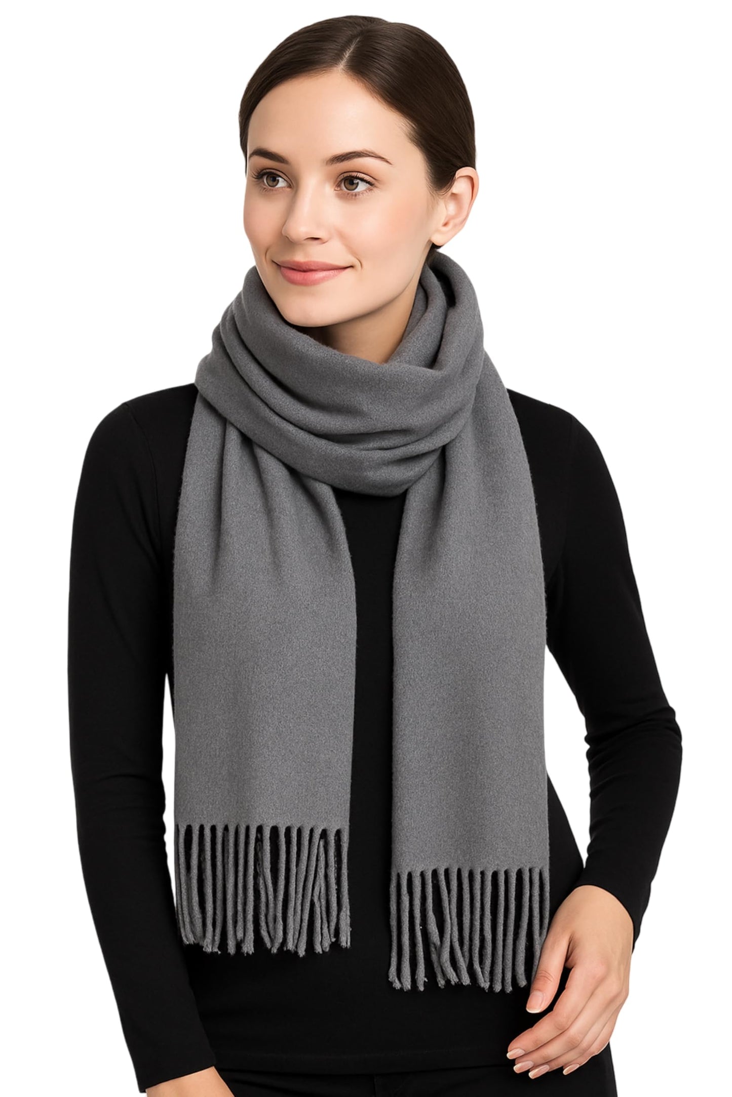 Women’s Cashmere Feel Scarf – Soft Pashmina Shawl & Wrap, Large, Lightweight & Warm, Elegant Winter Scarf for Travel, Weddings & Gifting