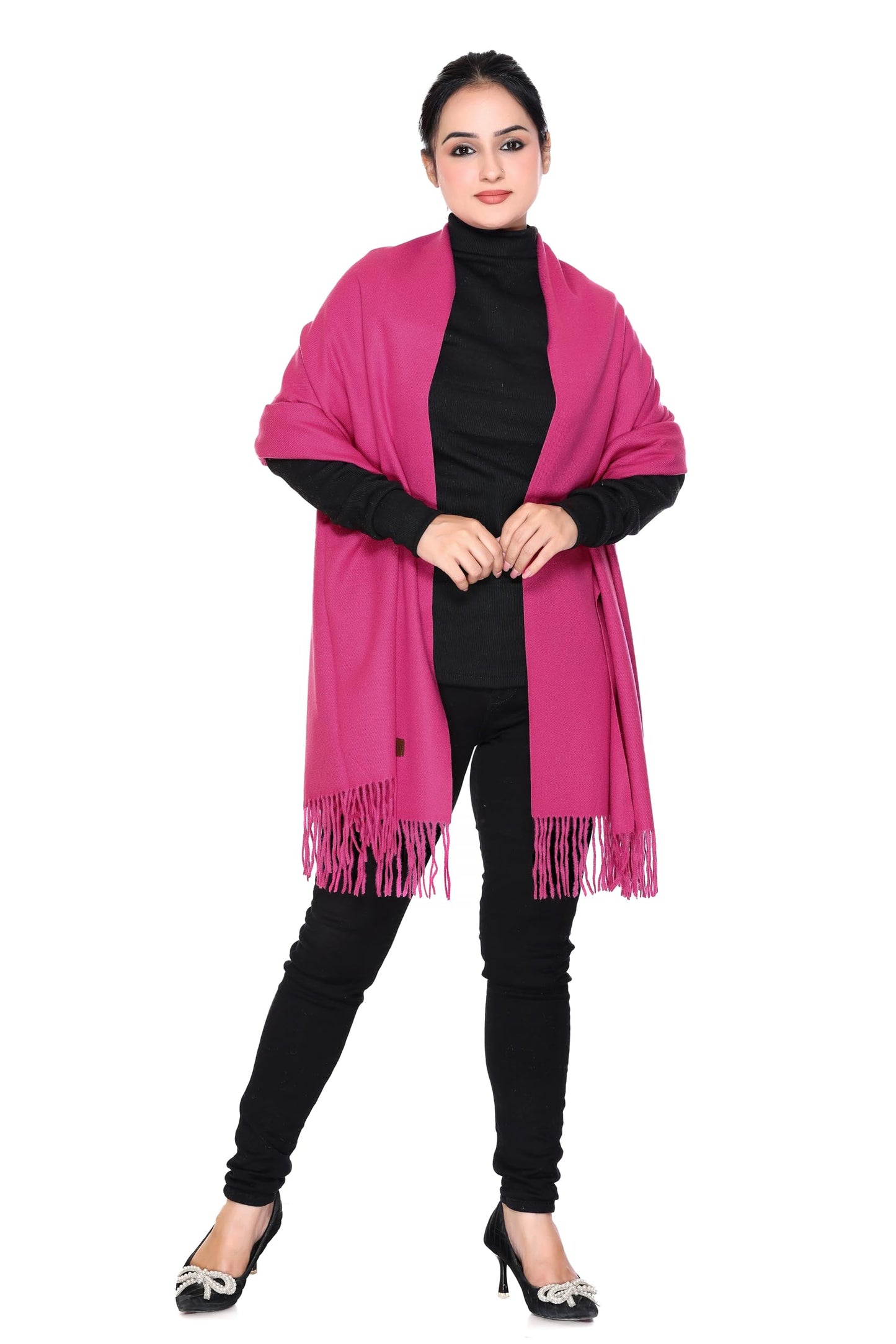 Women’s Cashmere Feel Scarf – Soft Pashmina Shawl & Wrap, Large, Lightweight & Warm, Elegant Winter Scarf for Travel, Weddings & Gifting