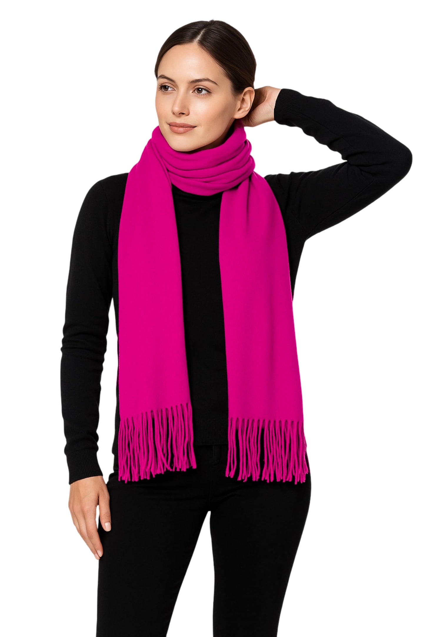 Women’s Cashmere Feel Scarf – Soft Pashmina Shawl & Wrap, Large, Lightweight & Warm, Elegant Winter Scarf for Travel, Weddings & Gifting