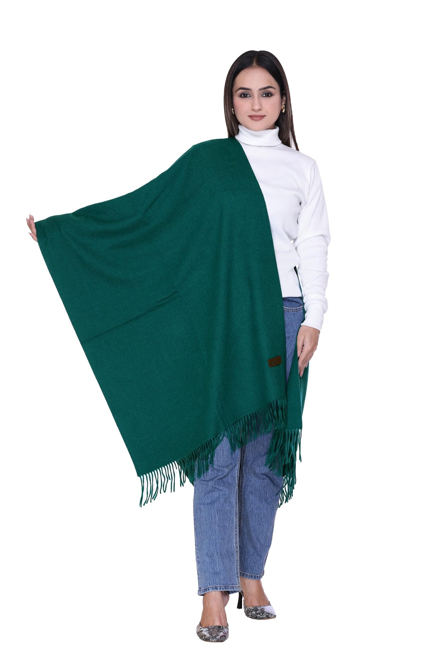 Women’s Cashmere Feel Scarf – Soft Pashmina Shawl & Wrap, Large, Lightweight & Warm, Elegant Winter Scarf for Travel, Weddings & Gifting