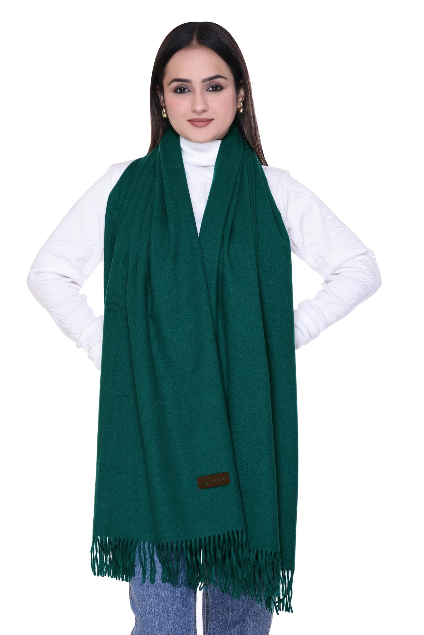 Women’s Cashmere Feel Scarf – Soft Pashmina Shawl & Wrap, Large, Lightweight & Warm, Elegant Winter Scarf for Travel, Weddings & Gifting