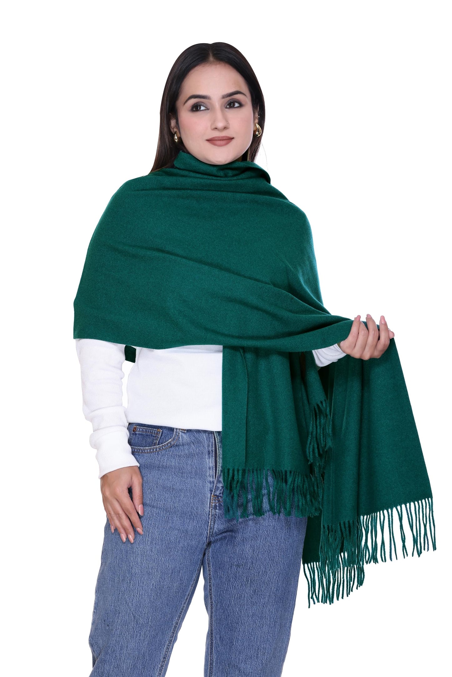 Women’s Cashmere Feel Scarf – Soft Pashmina Shawl & Wrap, Large, Lightweight & Warm, Elegant Winter Scarf for Travel, Weddings & Gifting