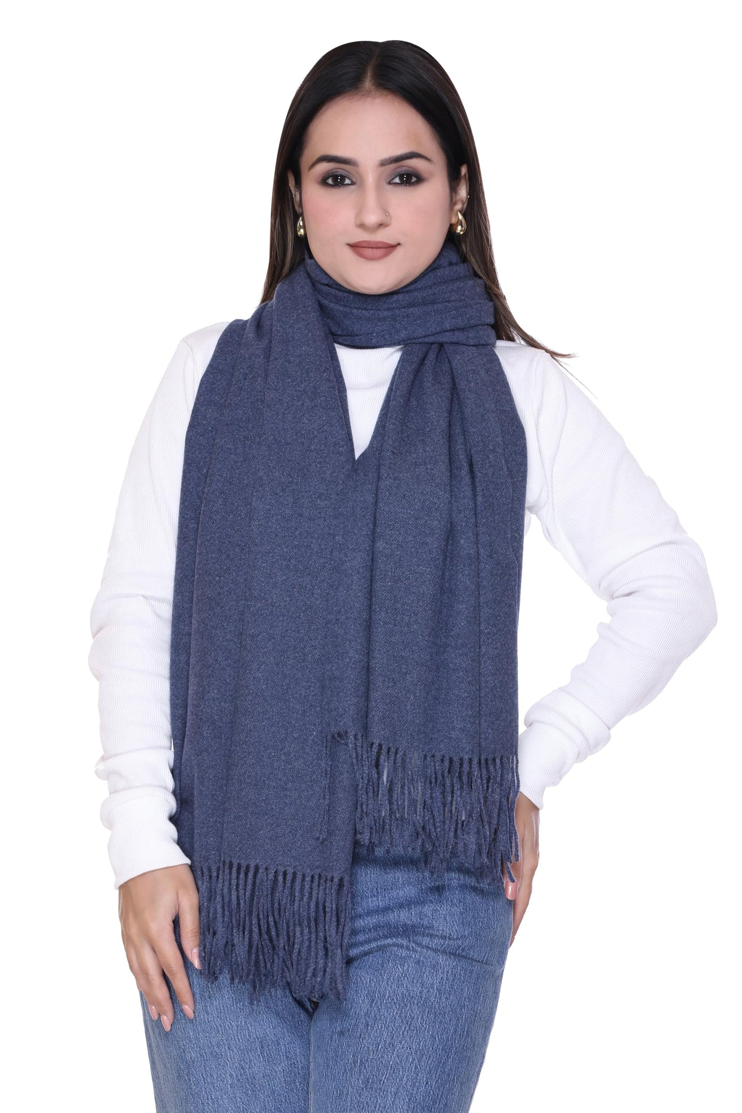 Women’s Cashmere Feel Scarf – Soft Pashmina Shawl & Wrap, Large, Lightweight & Warm, Elegant Winter Scarf for Travel, Weddings & Gifting