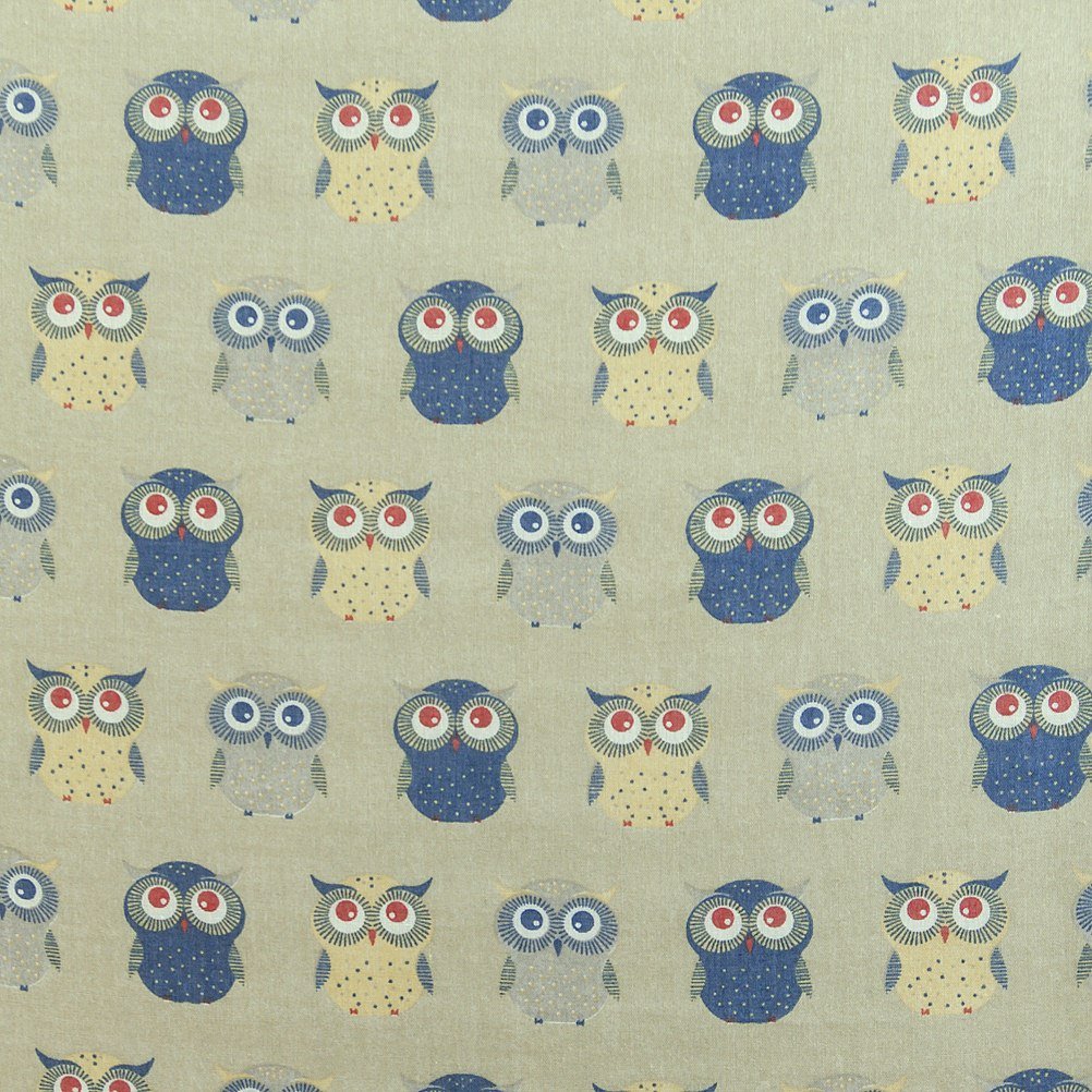 Owls Print Design All Season Lightweight Soft Scarves for Women (Light khaki)