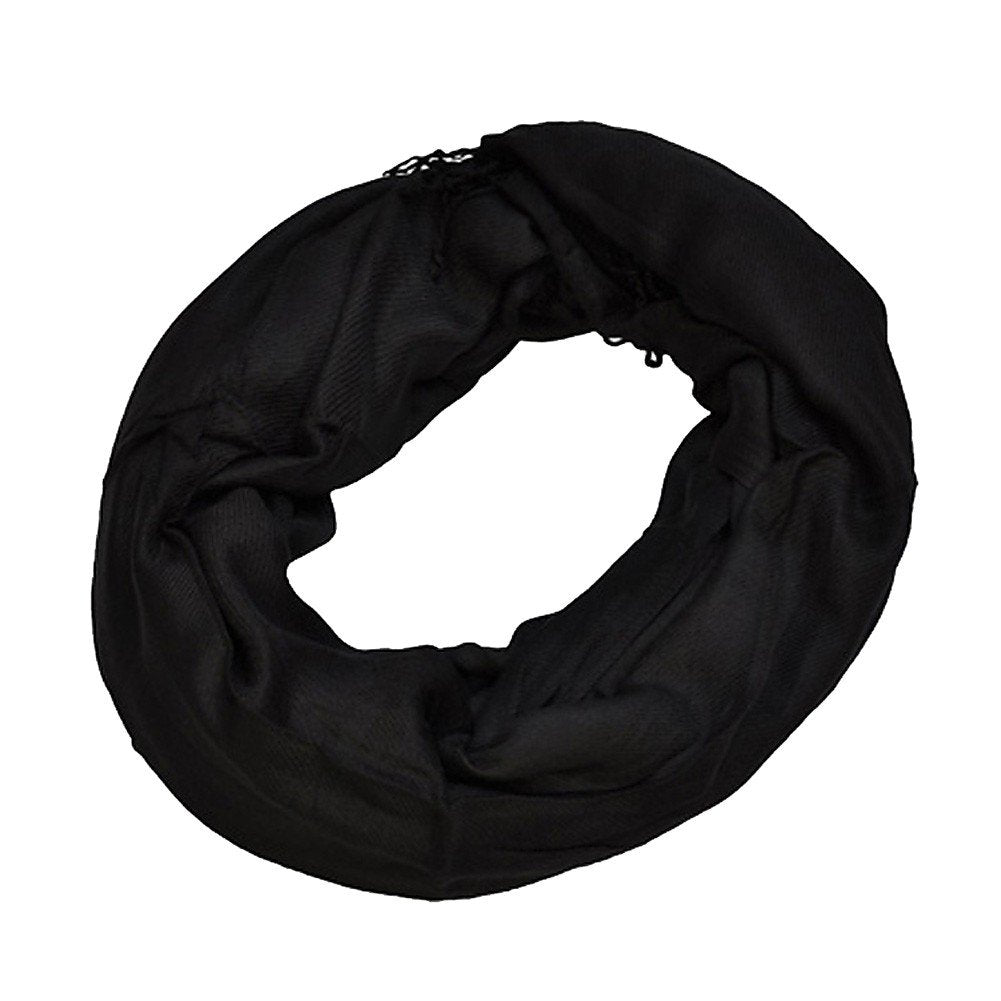 Unisex Soft Pashmina Shawl Scarf Cheich. Black