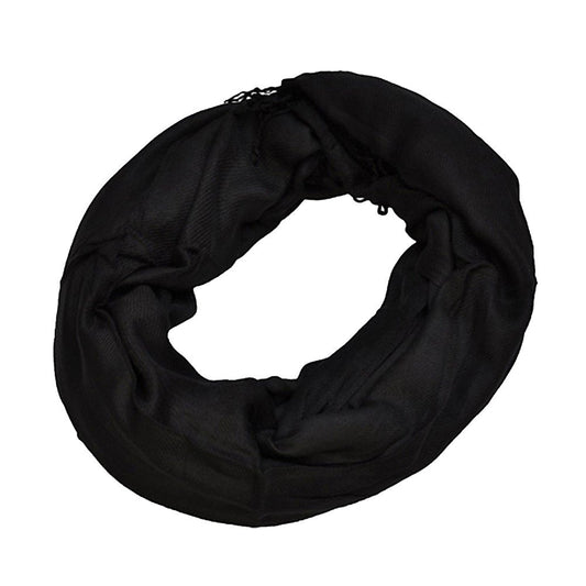 Unisex Soft Pashmina Shawl Scarf Cheich. Black