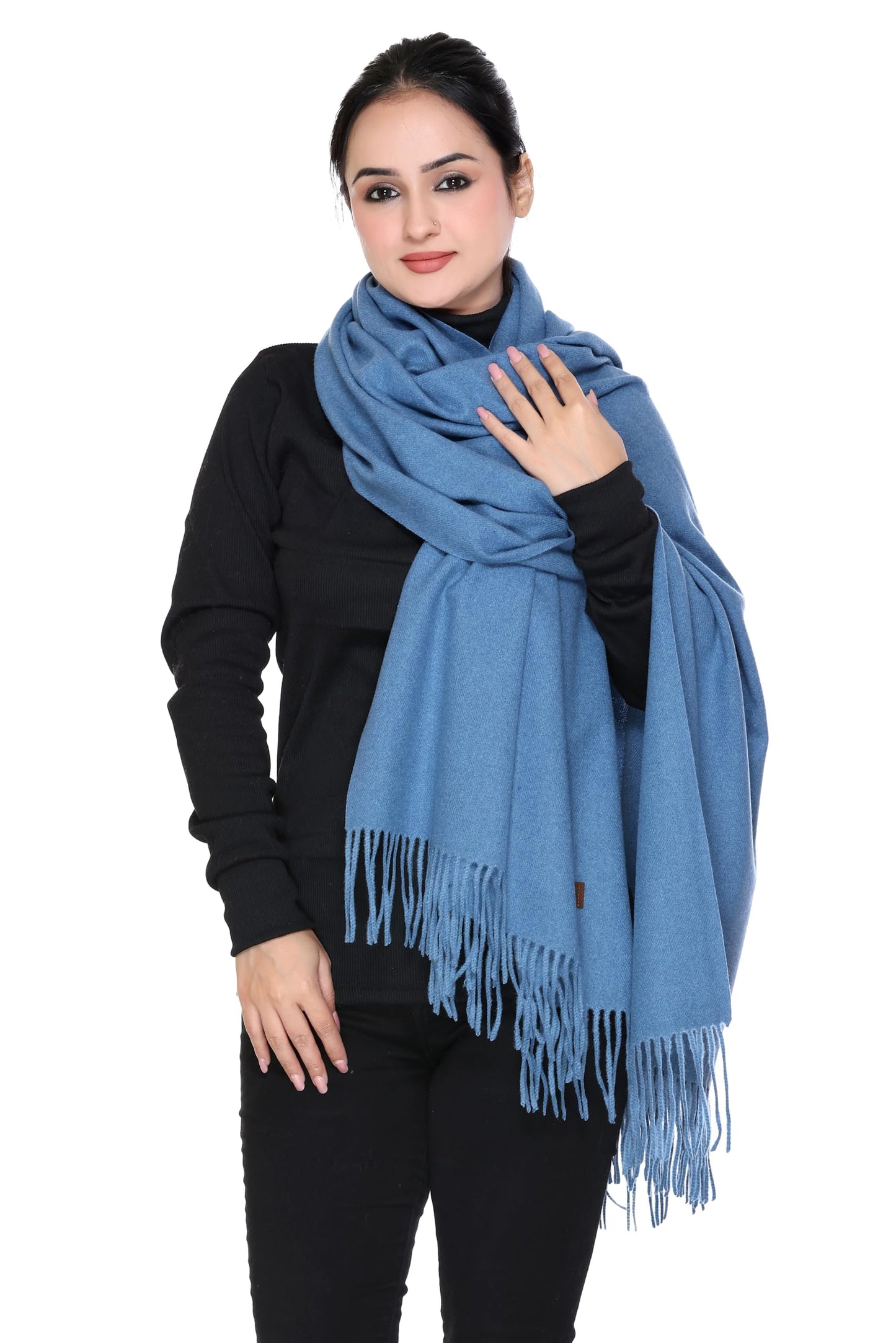 Women’s Cashmere Feel Scarf – Soft Pashmina Shawl & Wrap, Large, Lightweight & Warm, Elegant Winter Scarf for Travel, Weddings & Gifting