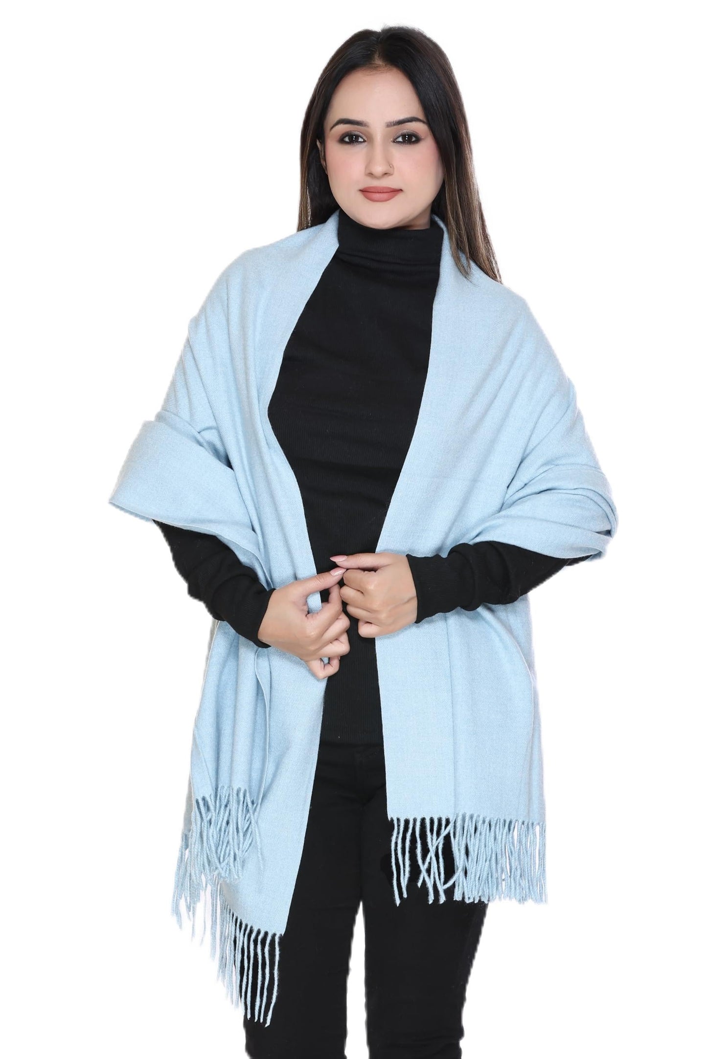 Women’s Cashmere Feel Scarf – Soft Pashmina Shawl & Wrap, Large, Lightweight & Warm, Elegant Winter Scarf for Travel, Weddings & Gifting
