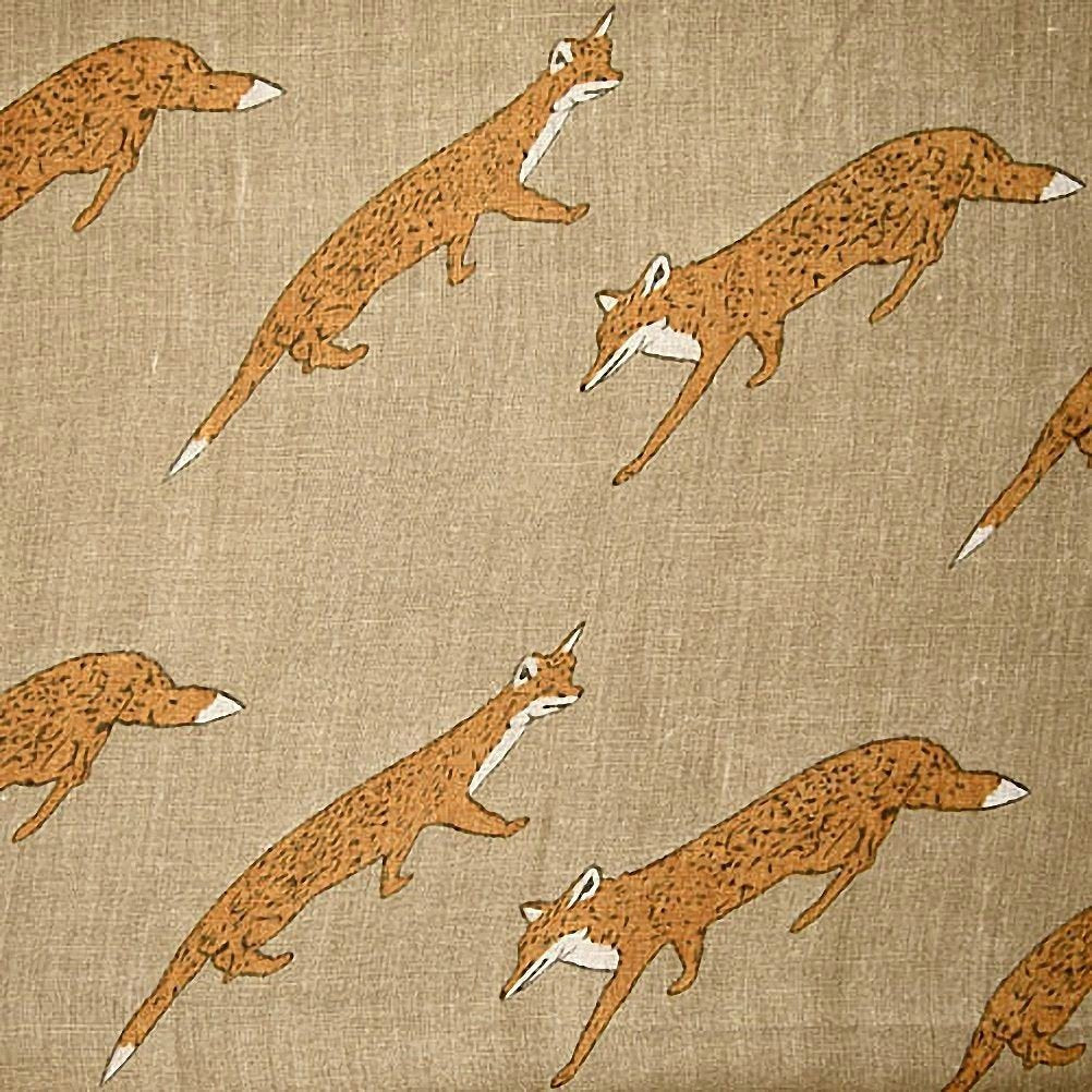 Women scarves fox print large lightweight scarf shawl wrap (Mocha)