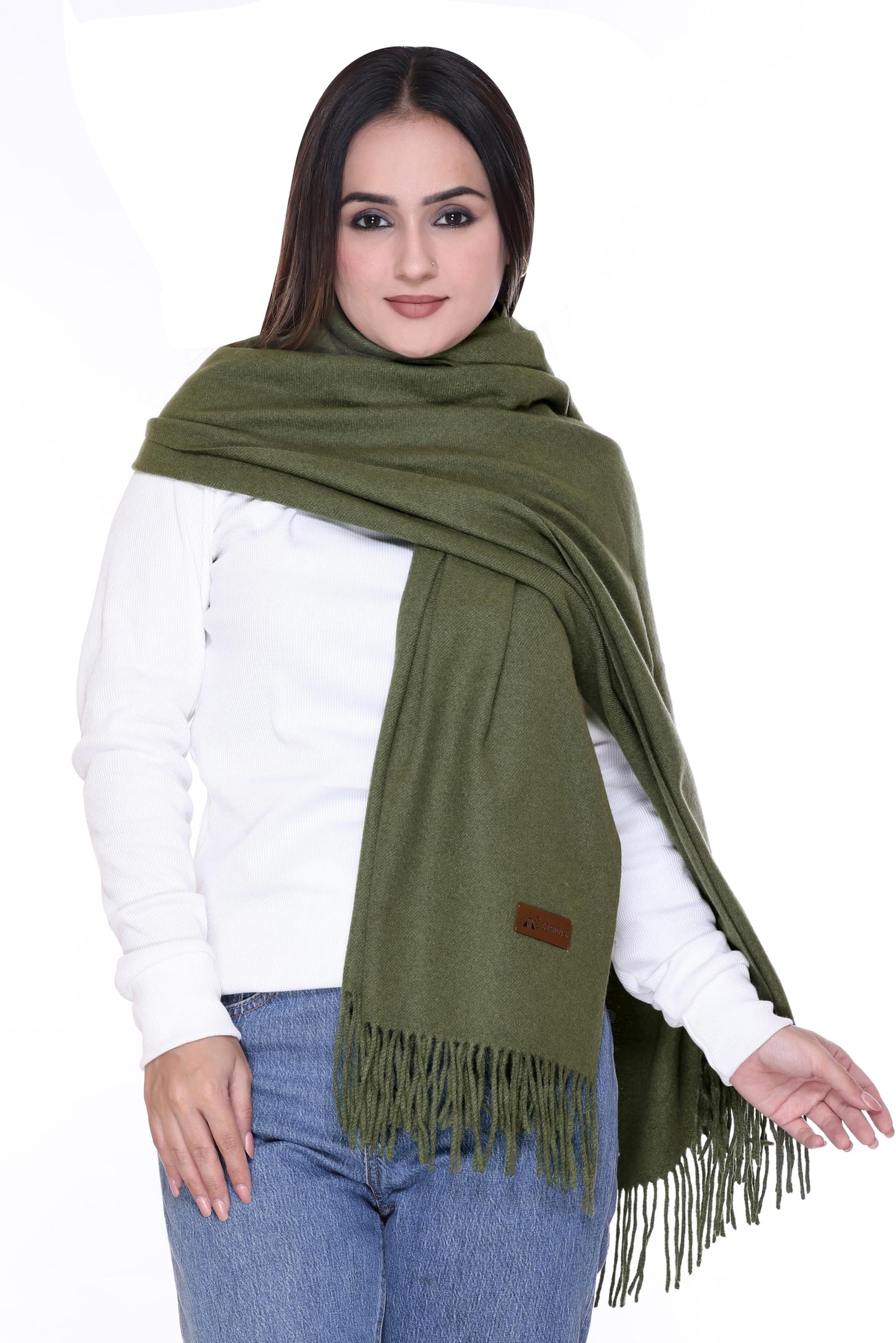 Women’s Cashmere Feel Scarf – Soft Pashmina Shawl & Wrap, Large, Lightweight & Warm, Elegant Winter Scarf for Travel, Weddings & Gifting