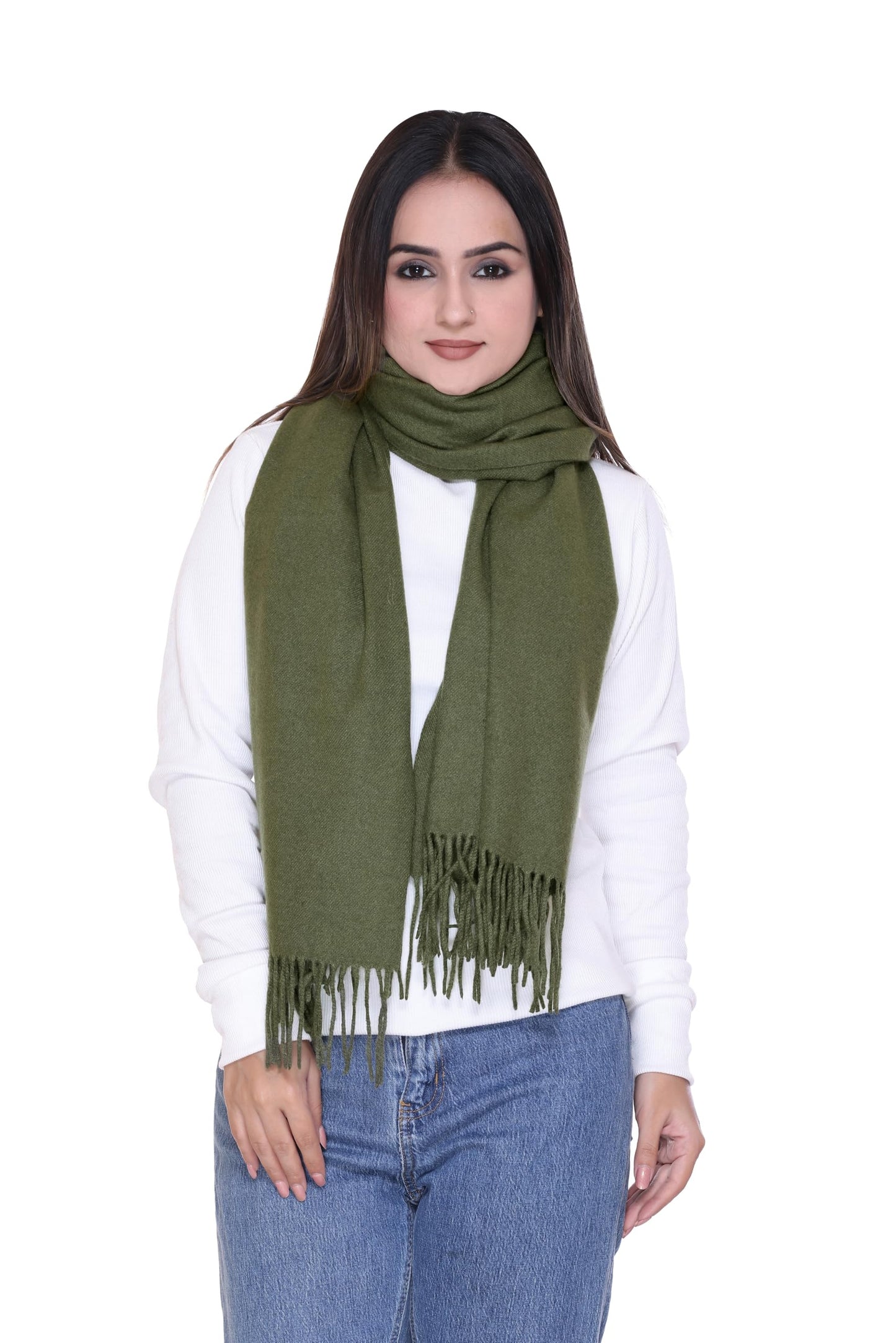 Women’s Cashmere Feel Scarf – Soft Pashmina Shawl & Wrap, Large, Lightweight & Warm, Elegant Winter Scarf for Travel, Weddings & Gifting