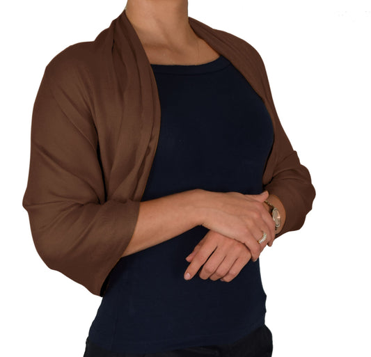 Solid Soft & Silky Eco-Friendly Pashmina Shawl - Wrap - Stole (Chocolate Brown)