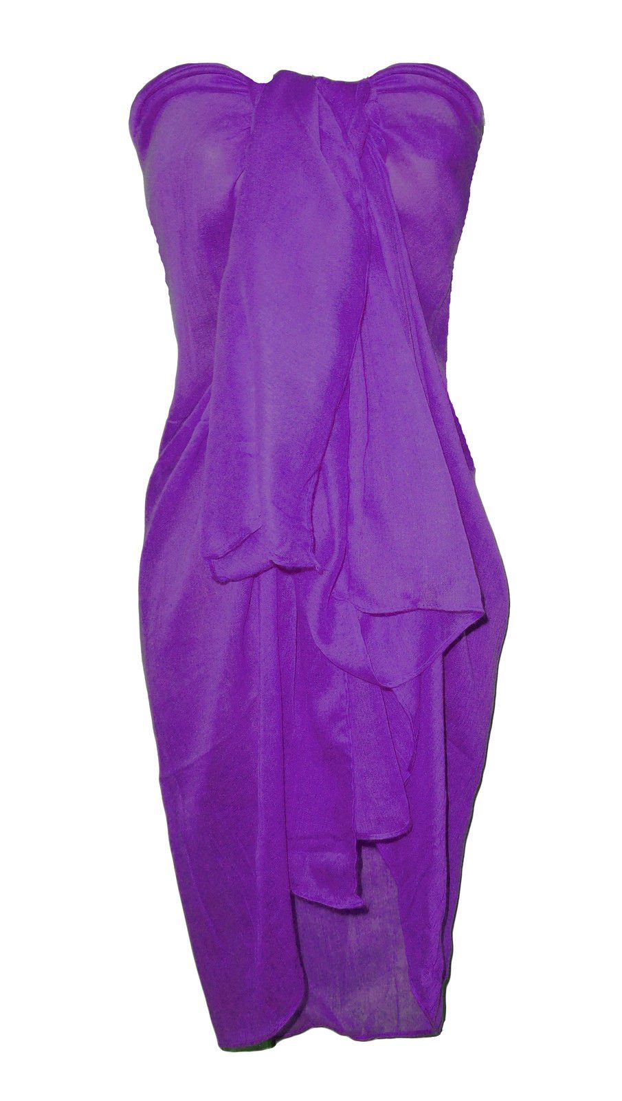 Chiffon Sarong, Widest Choice of Colours & Designs:Purple