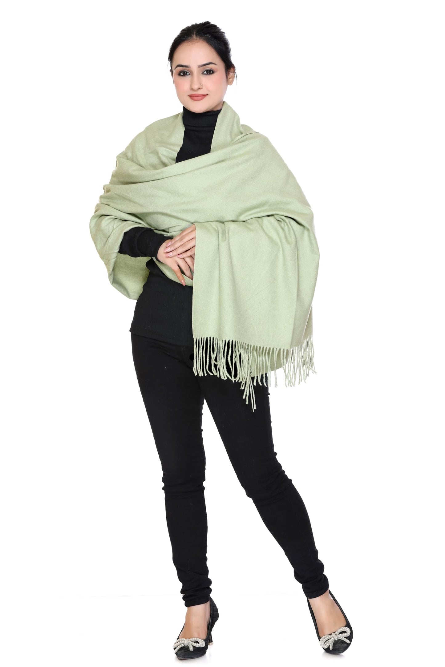 Women’s Cashmere Feel Scarf – Soft Pashmina Shawl & Wrap, Large, Lightweight & Warm, Elegant Winter Scarf for Travel, Weddings & Gifting