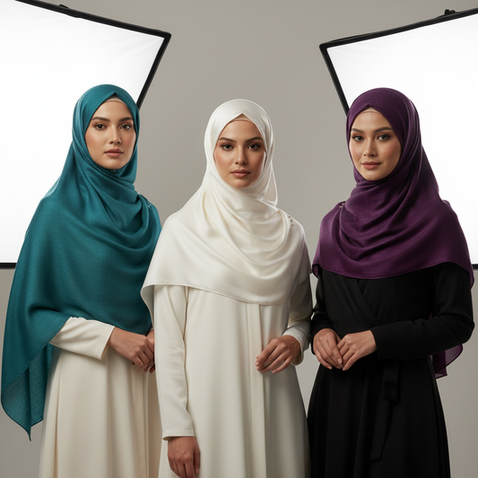 Women scarves plain lightweight all seasons shawl (Dark teal)