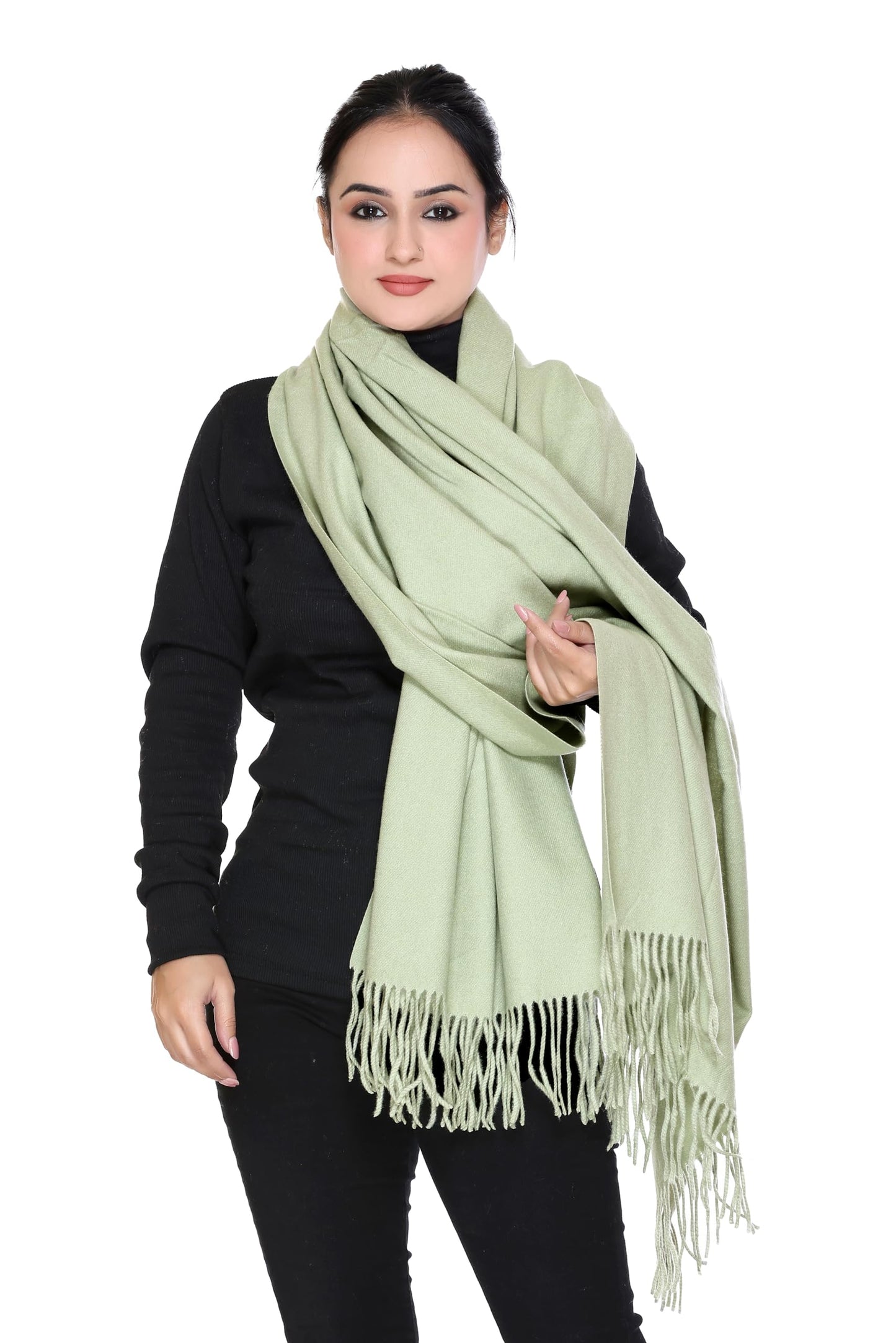 Women’s Cashmere Feel Scarf – Soft Pashmina Shawl & Wrap, Large, Lightweight & Warm, Elegant Winter Scarf for Travel, Weddings & Gifting