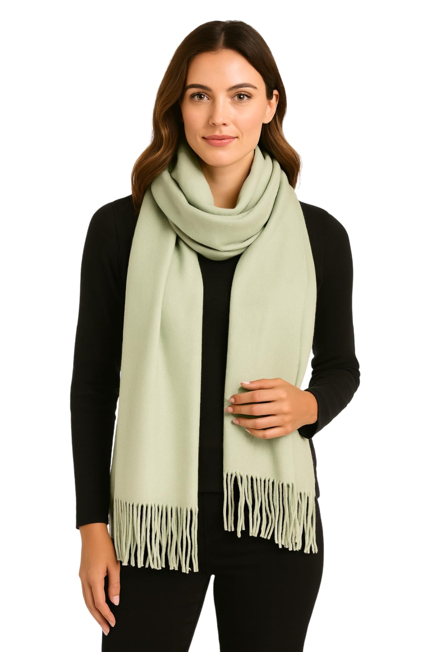 Women’s Cashmere Feel Scarf – Soft Pashmina Shawl & Wrap, Large, Lightweight & Warm, Elegant Winter Scarf for Travel, Weddings & Gifting