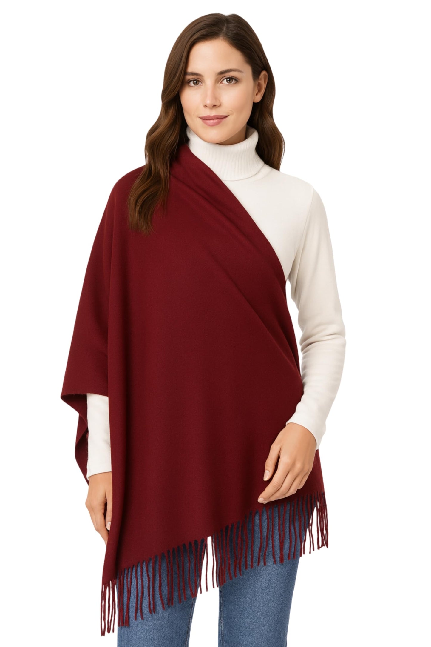 Women’s Cashmere Feel Scarf – Soft Pashmina Shawl & Wrap, Large, Lightweight & Warm, Elegant Winter Scarf for Travel, Weddings & Gifting
