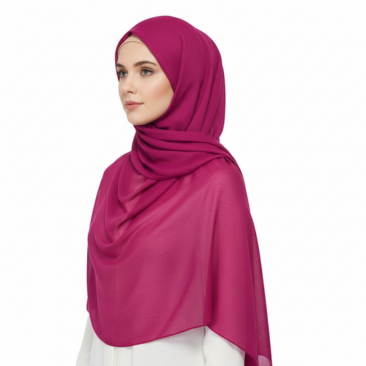 Cherry Women’s Lightweight Plain Scarf – All-Season Shawl